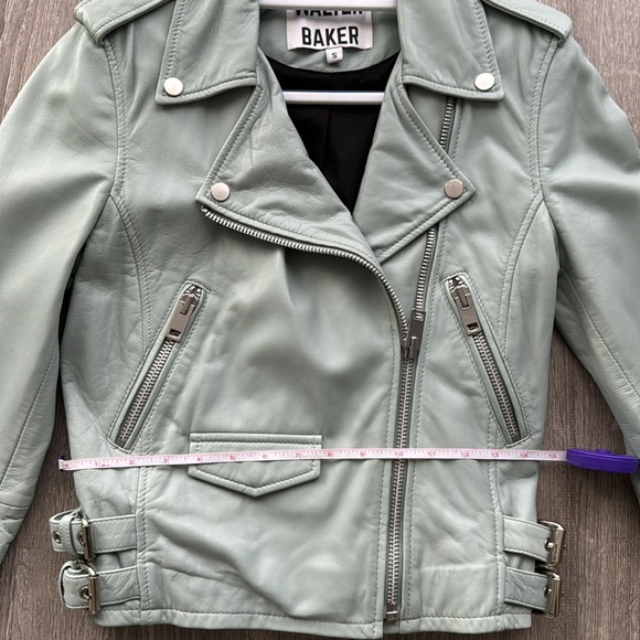 BNWT Walter Baker Leather Biker Jacket M - Picture 9 of 11
